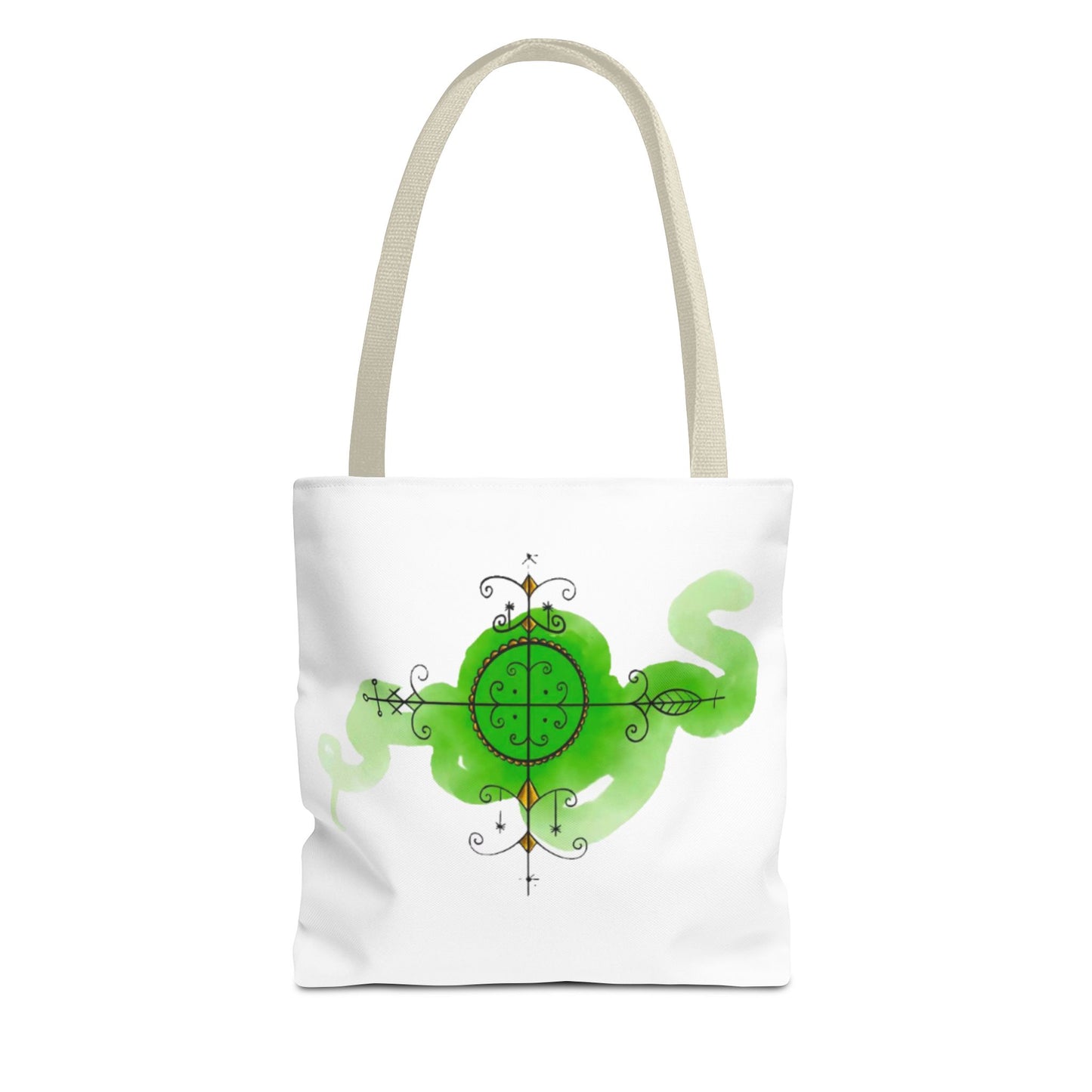 Fantasy Green Serpent Tote Bag - Unique Eco-Friendly Shopper