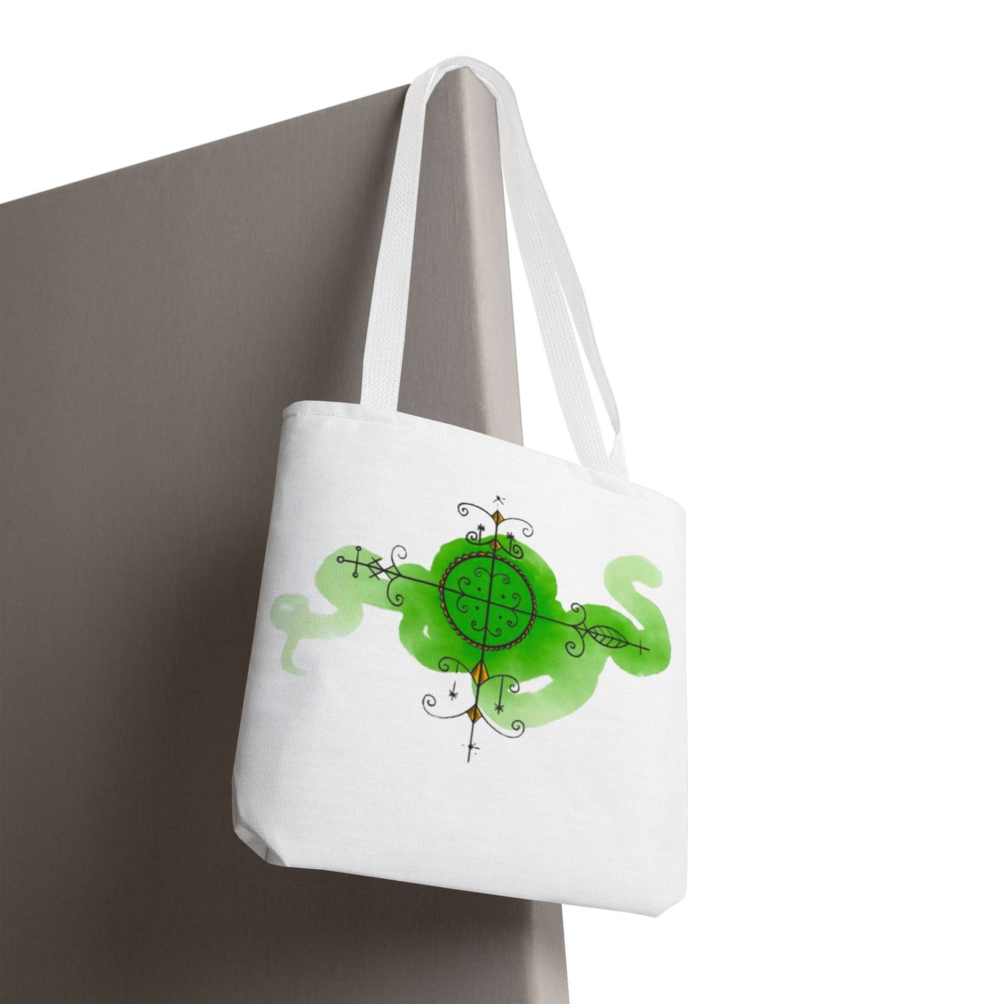 Fantasy Green Serpent Tote Bag - Unique Eco-Friendly Shopper