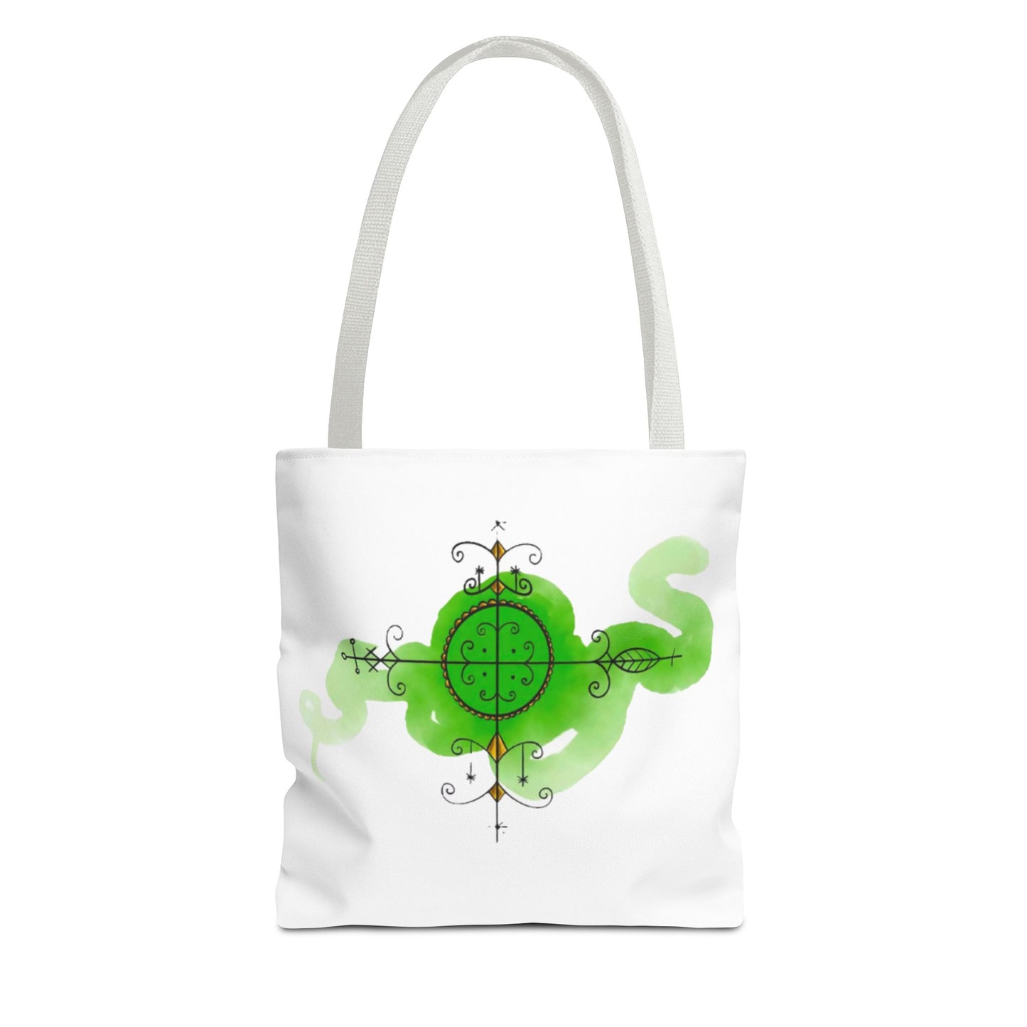 Fantasy Green Serpent Tote Bag - Unique Eco-Friendly Shopper