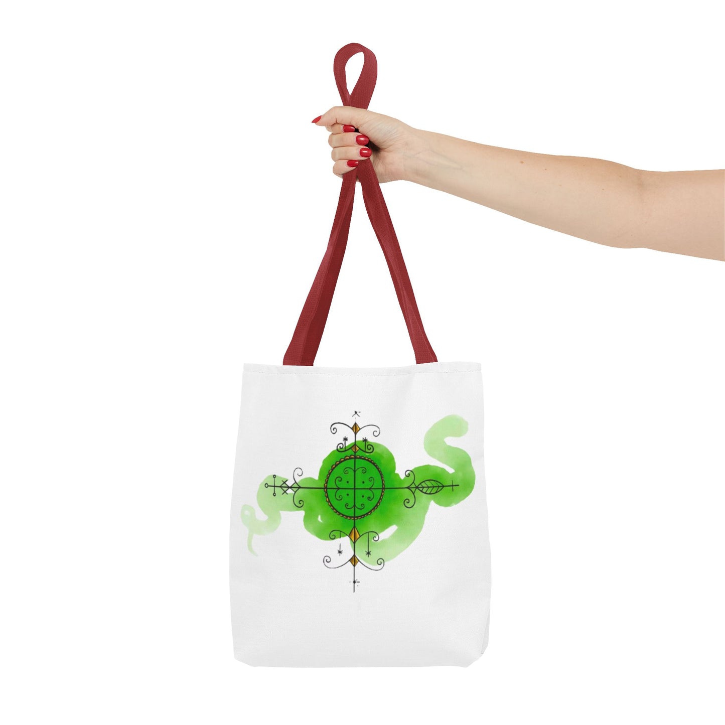 Fantasy Green Serpent Tote Bag - Unique Eco-Friendly Shopper