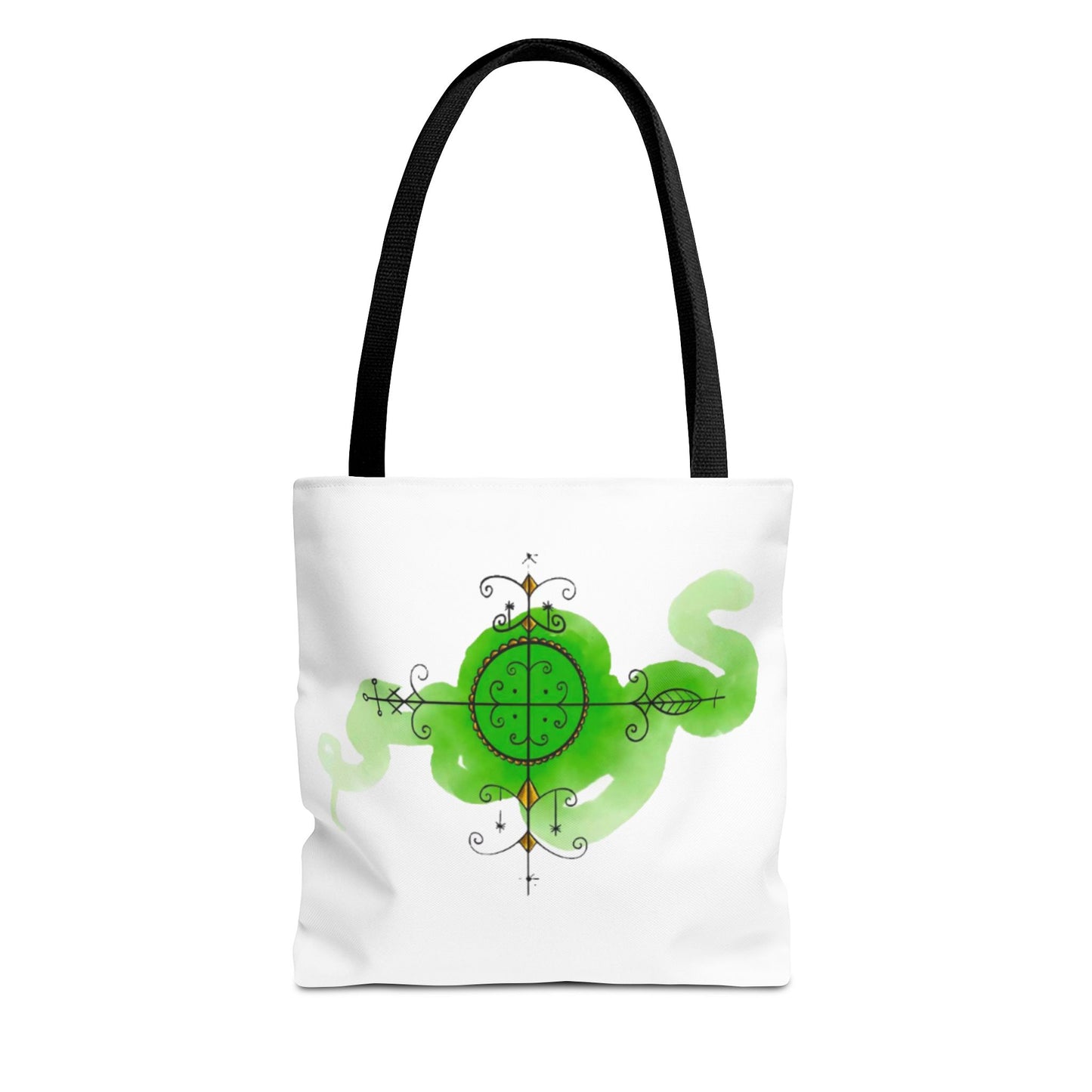Fantasy Green Serpent Tote Bag - Unique Eco-Friendly Shopper