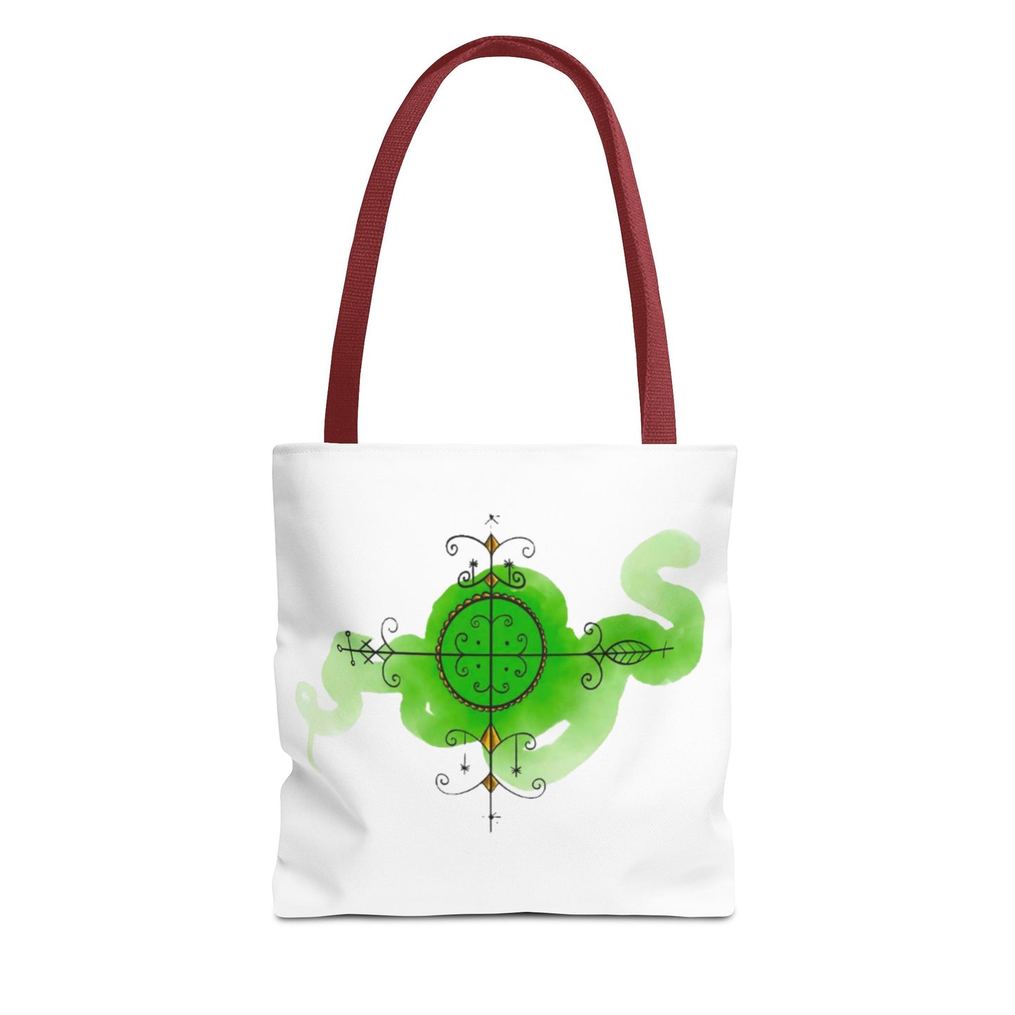 Fantasy Green Serpent Tote Bag - Unique Eco-Friendly Shopper
