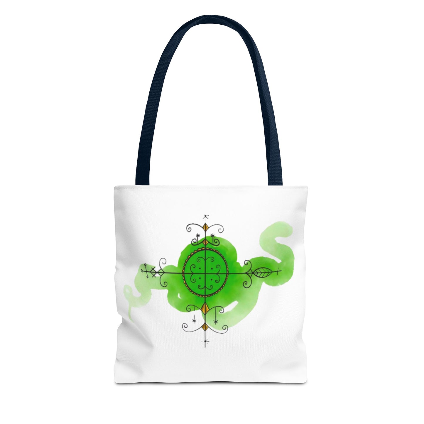 Fantasy Green Serpent Tote Bag - Unique Eco-Friendly Shopper
