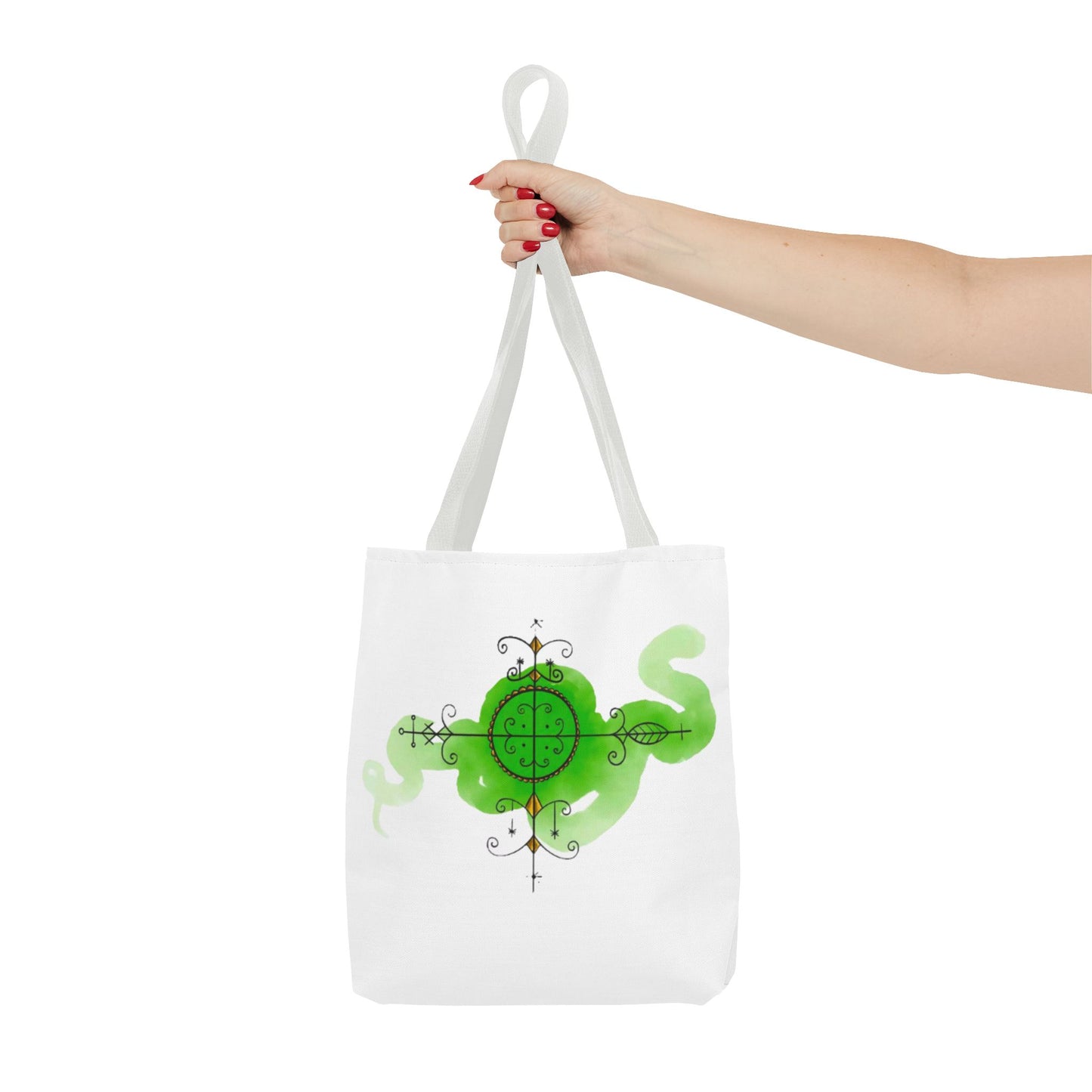 Fantasy Green Serpent Tote Bag - Unique Eco-Friendly Shopper
