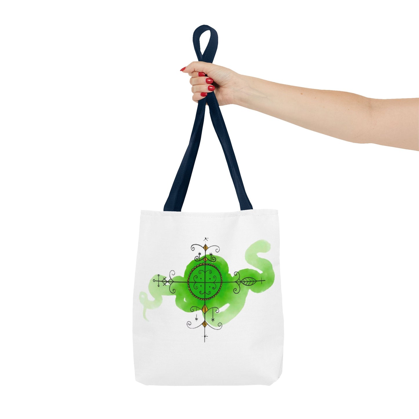 Fantasy Green Serpent Tote Bag - Unique Eco-Friendly Shopper