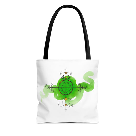 Fantasy Green Serpent Tote Bag - Unique Eco-Friendly Shopper