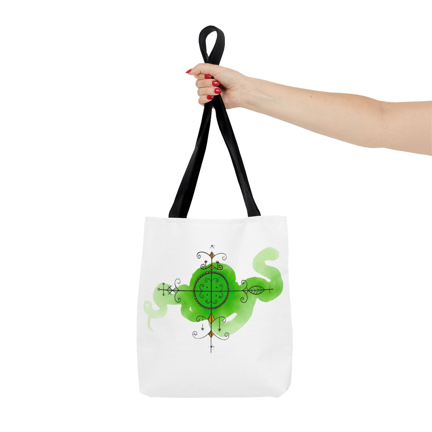 Fantasy Green Serpent Tote Bag - Unique Eco-Friendly Shopper